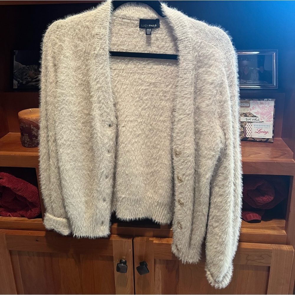 Lucy Paris cream cardigan